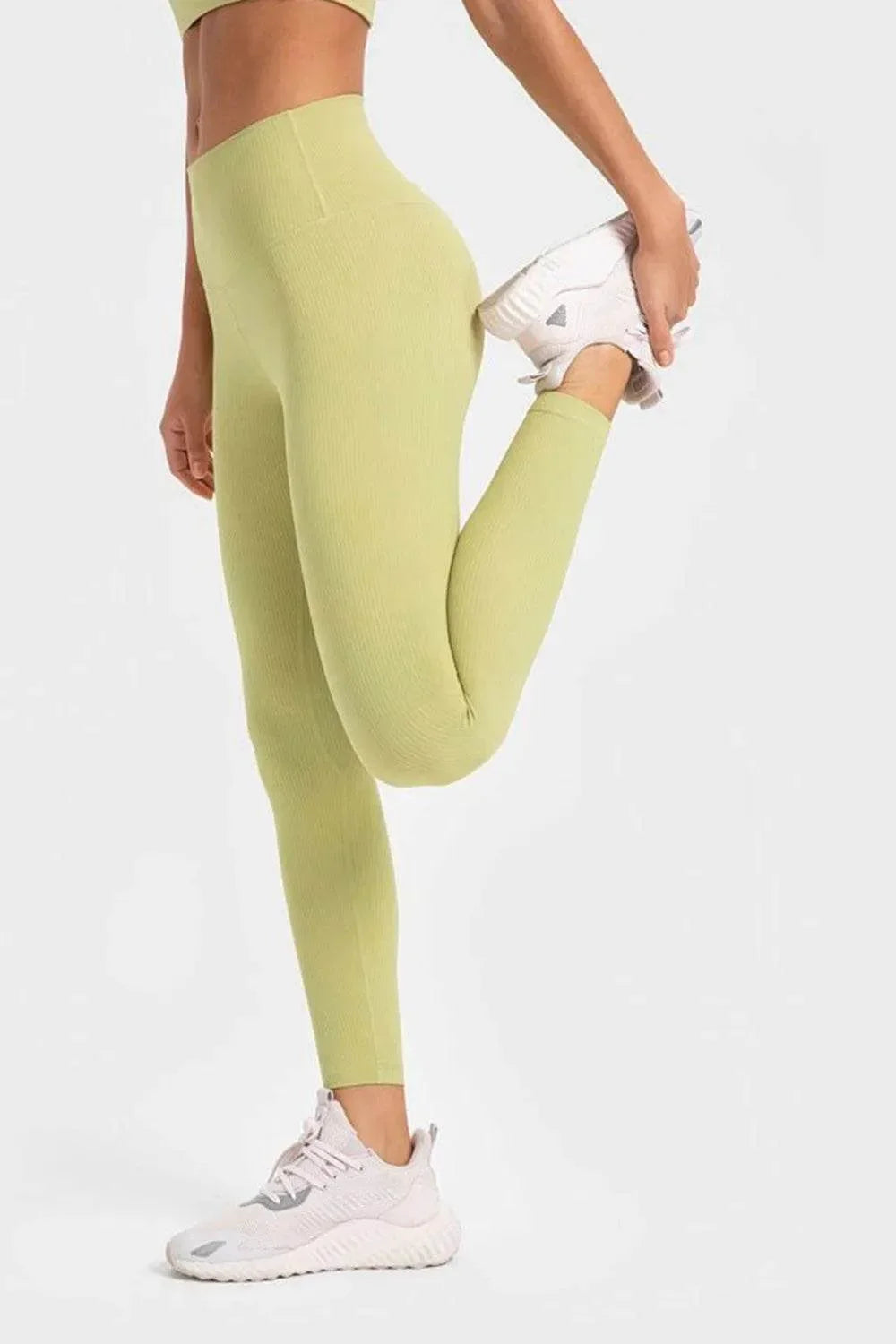 Millennia Highly Stretchy Wide Waistband Yoga Leggings - Bona Fide Fashion