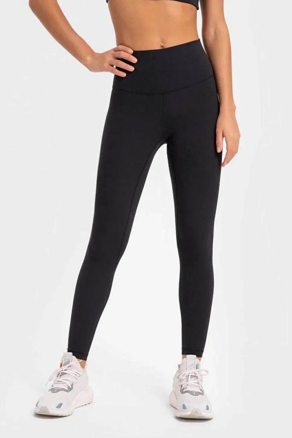 Millennia Highly Stretchy Wide Waistband Yoga Leggings - Bona Fide Fashion