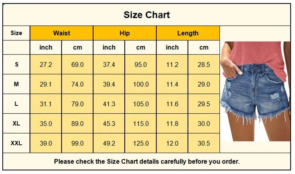 MODARANI Denim Shorts for Women Distressed Jean Shorts Ripped Shorts Mid Rise Summer Hot Shorts White L - Bona Fide Fashion