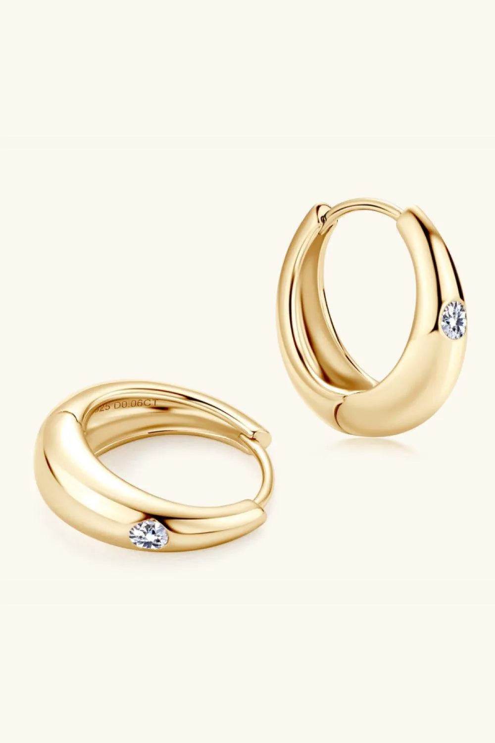 Moissanite 925 Sterling Silver Earrings - Bona Fide Fashion