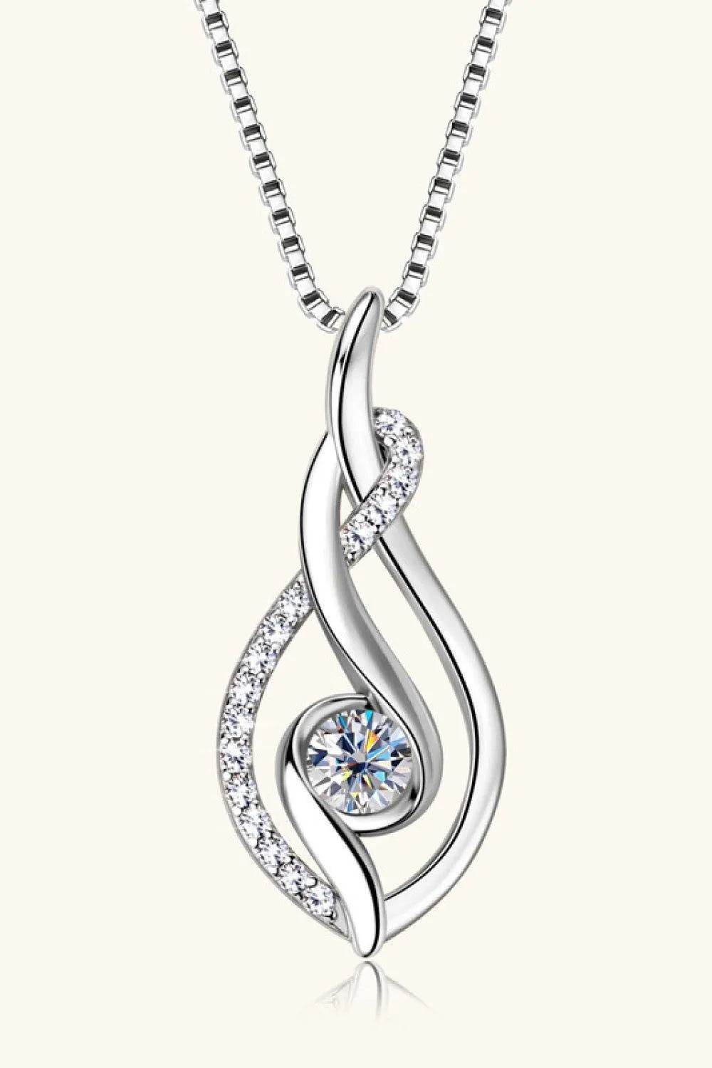 Moissanite 925 Sterling Silver Necklace - Bona Fide Fashion