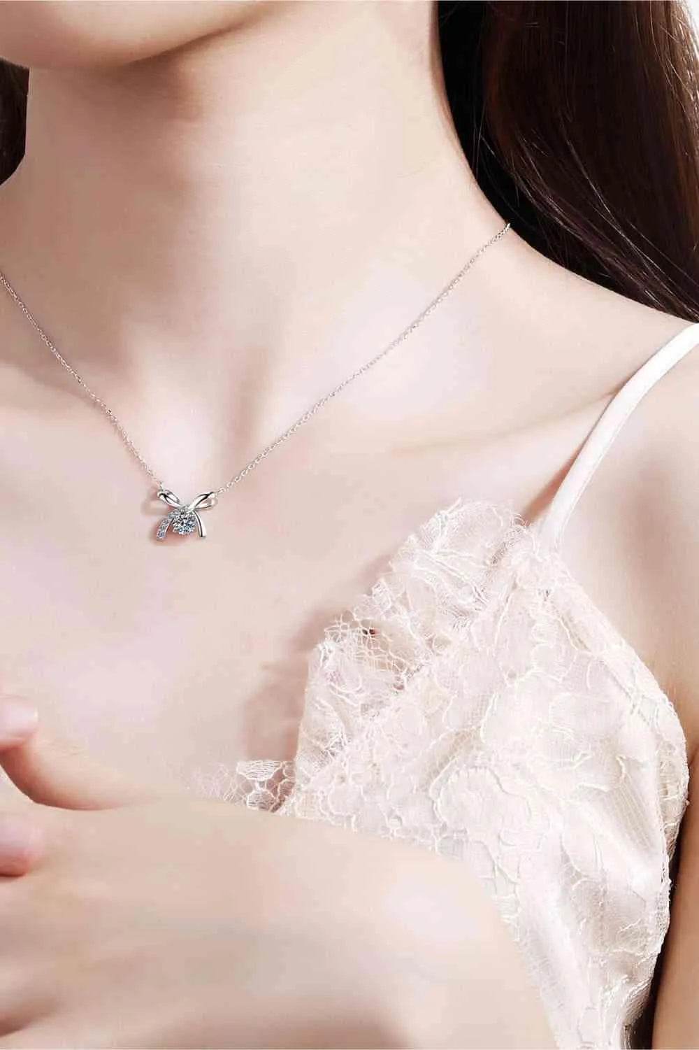 Moissanite 925 Sterling Silver Necklace - Bona Fide Fashion