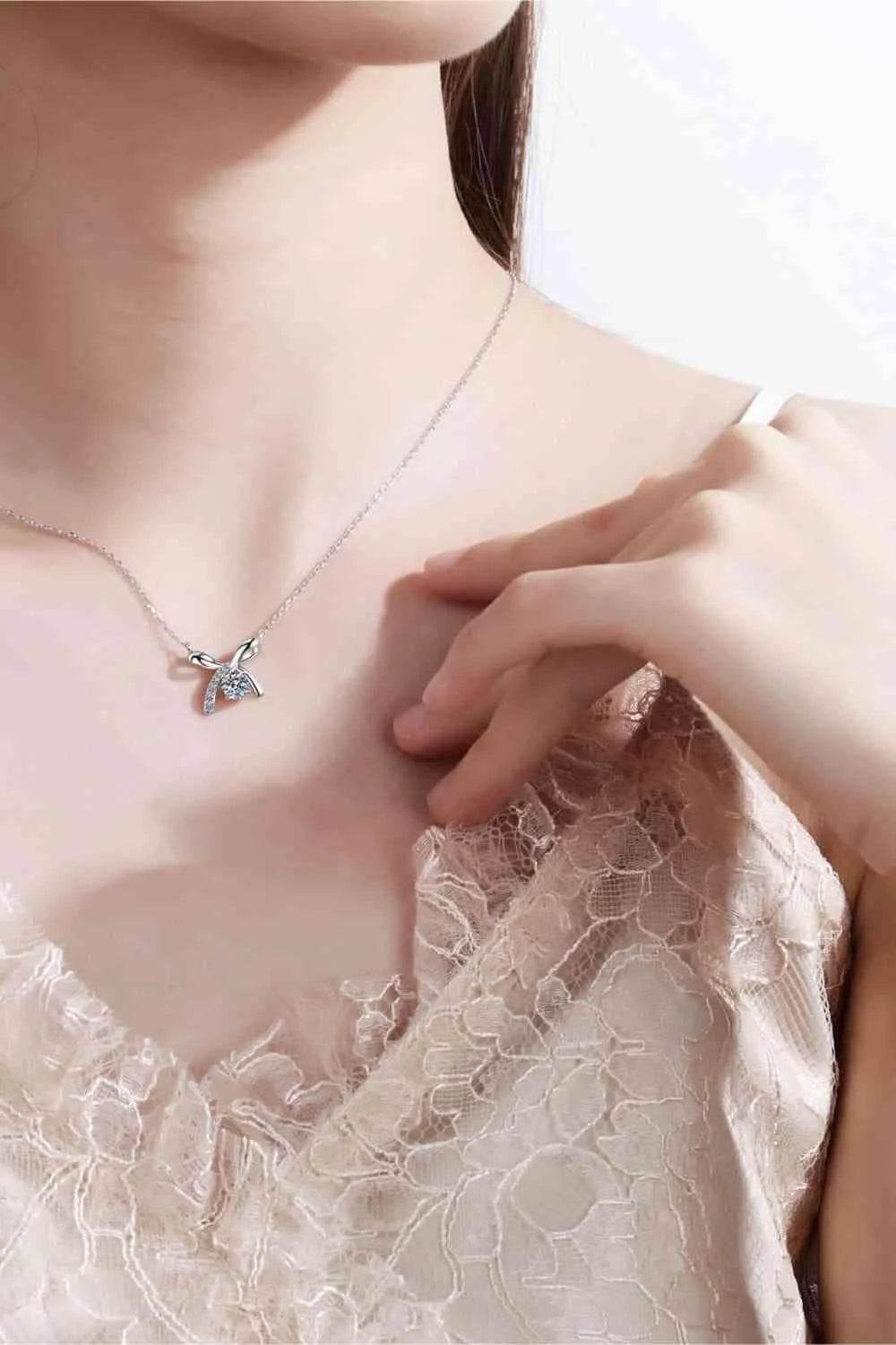 Moissanite 925 Sterling Silver Necklace - Bona Fide Fashion