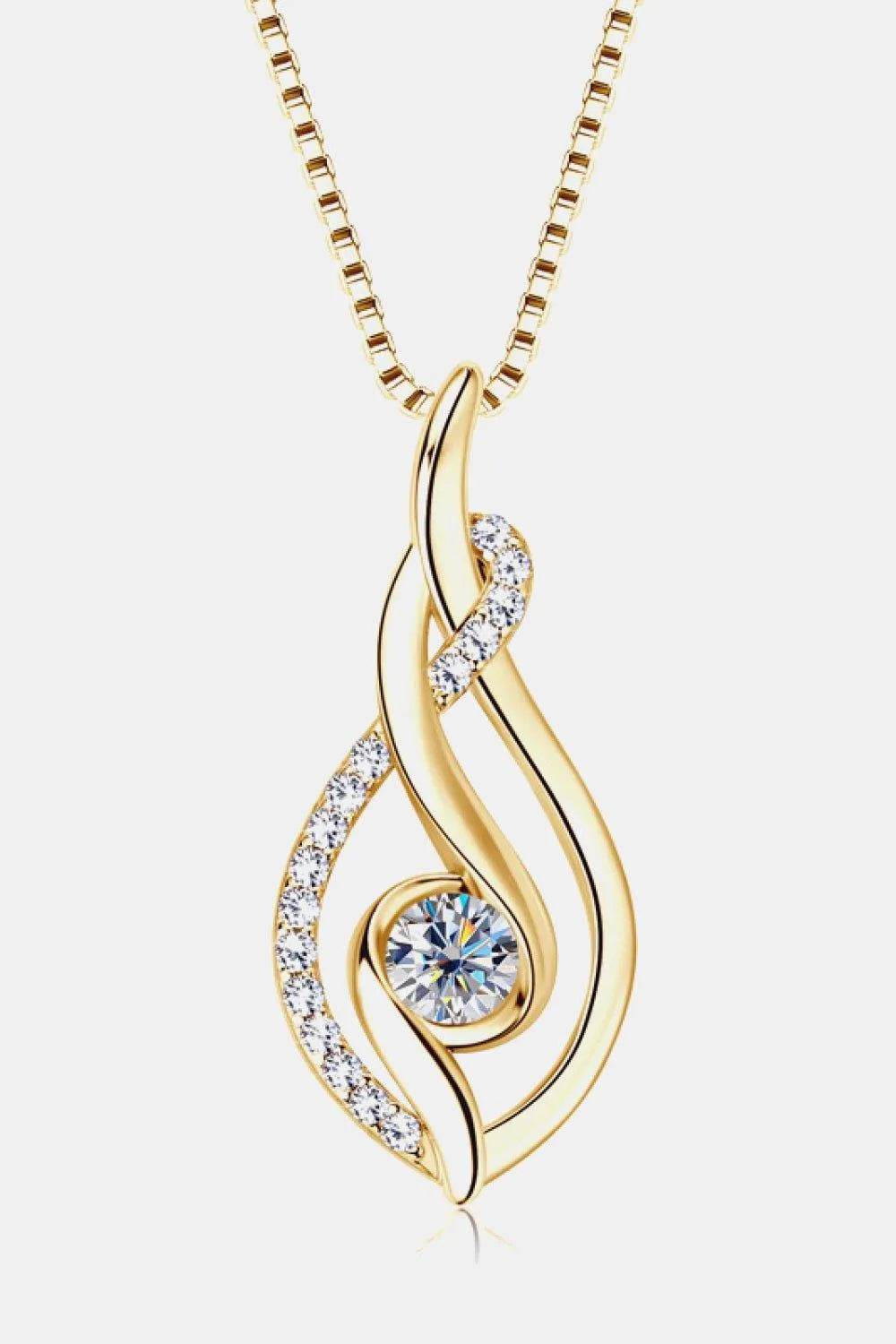 Moissanite 925 Sterling Silver Necklace - Bona Fide Fashion