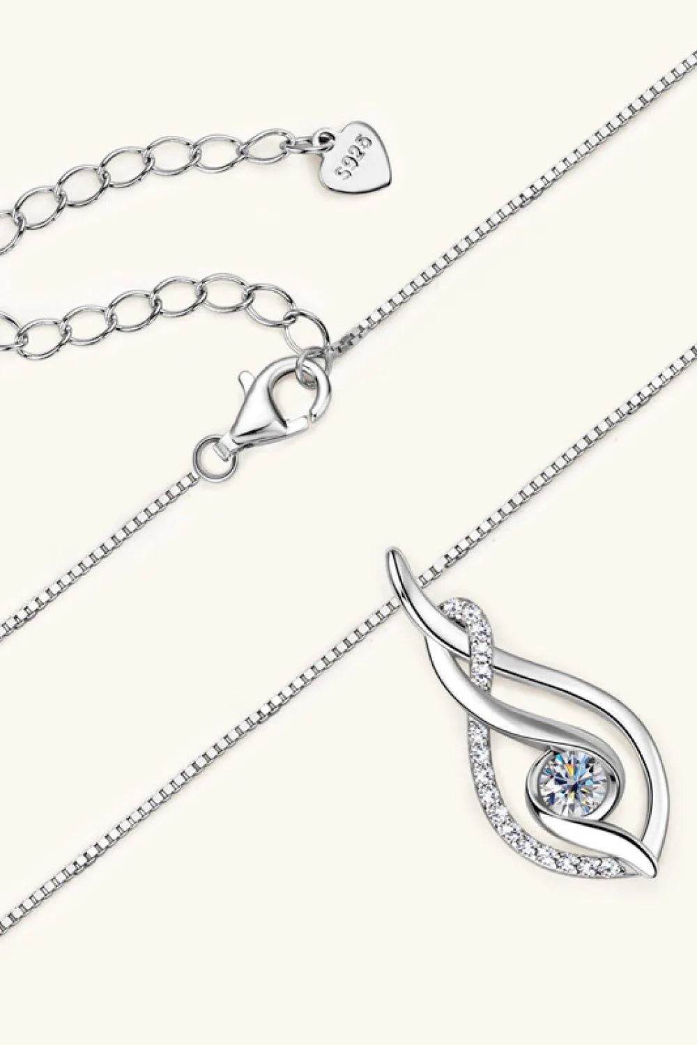 Moissanite 925 Sterling Silver Necklace - Bona Fide Fashion