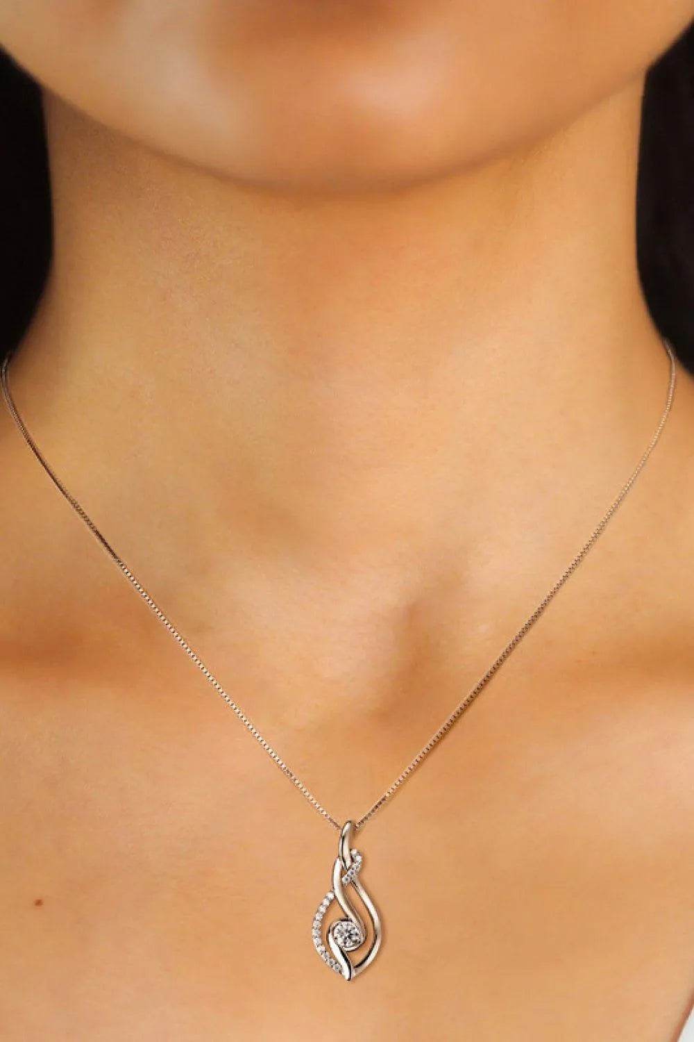 Moissanite 925 Sterling Silver Necklace - Bona Fide Fashion
