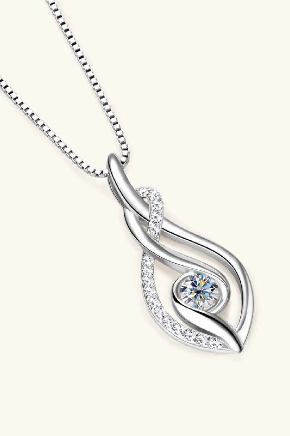 Moissanite 925 Sterling Silver Necklace - Bona Fide Fashion