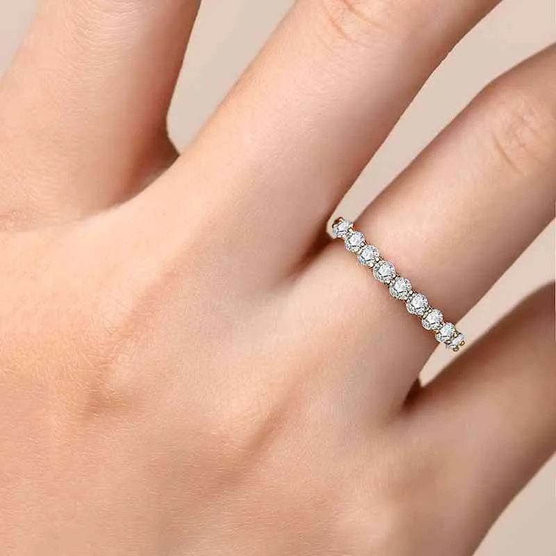 Moissanite 925 Sterling Silver Ring - Bona Fide Fashion