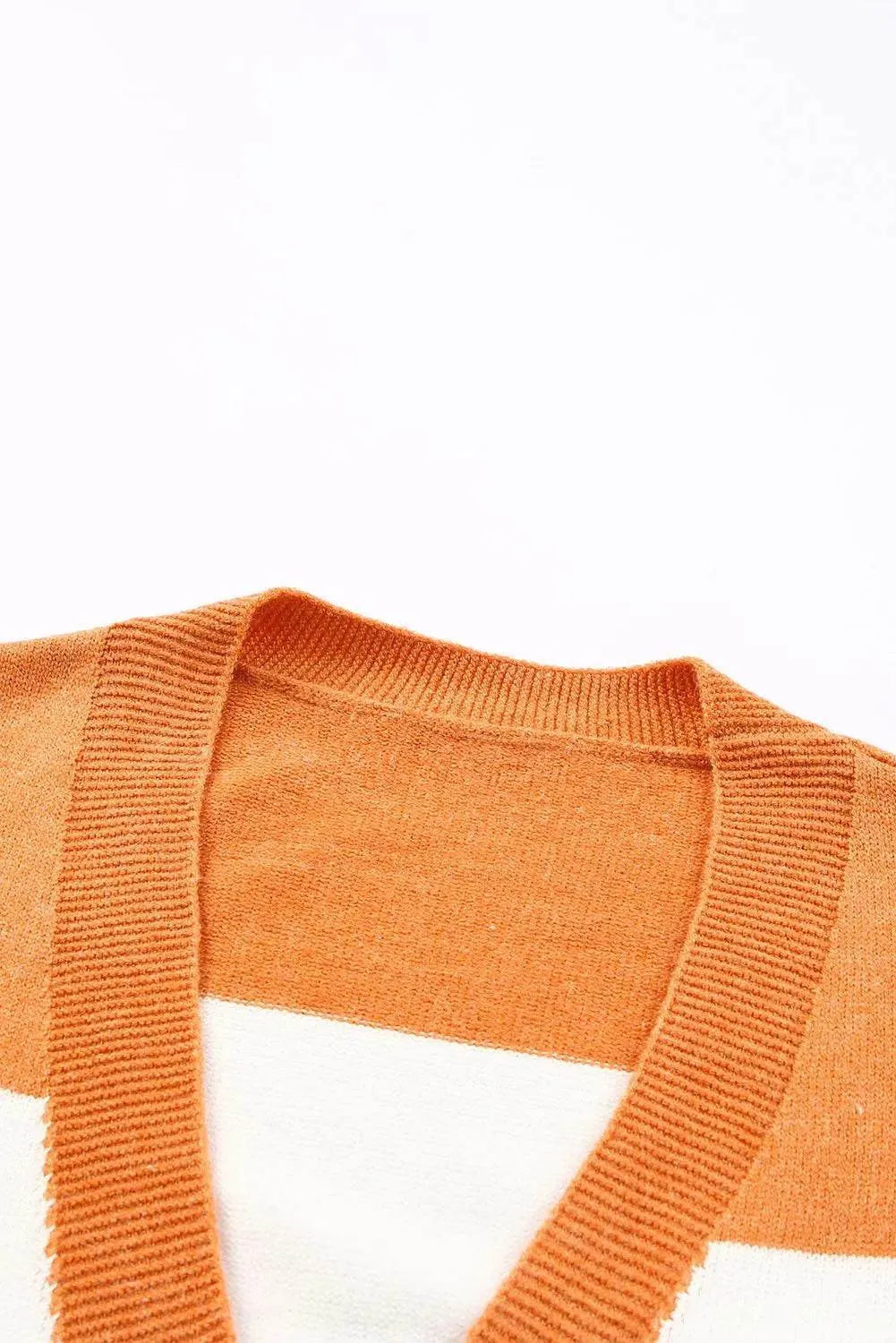 Open Front Color Block Cardigan - Bona Fide Fashion