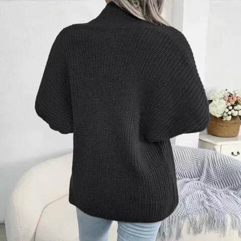 Open Front Lantern Sleeve Cardigan - Bona Fide Fashion