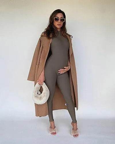 OQQ Women Yoga Jumpsuits Workout Ribbed Sleeveless High Neck Tops Jumpsuits - Bona Fide Fashion