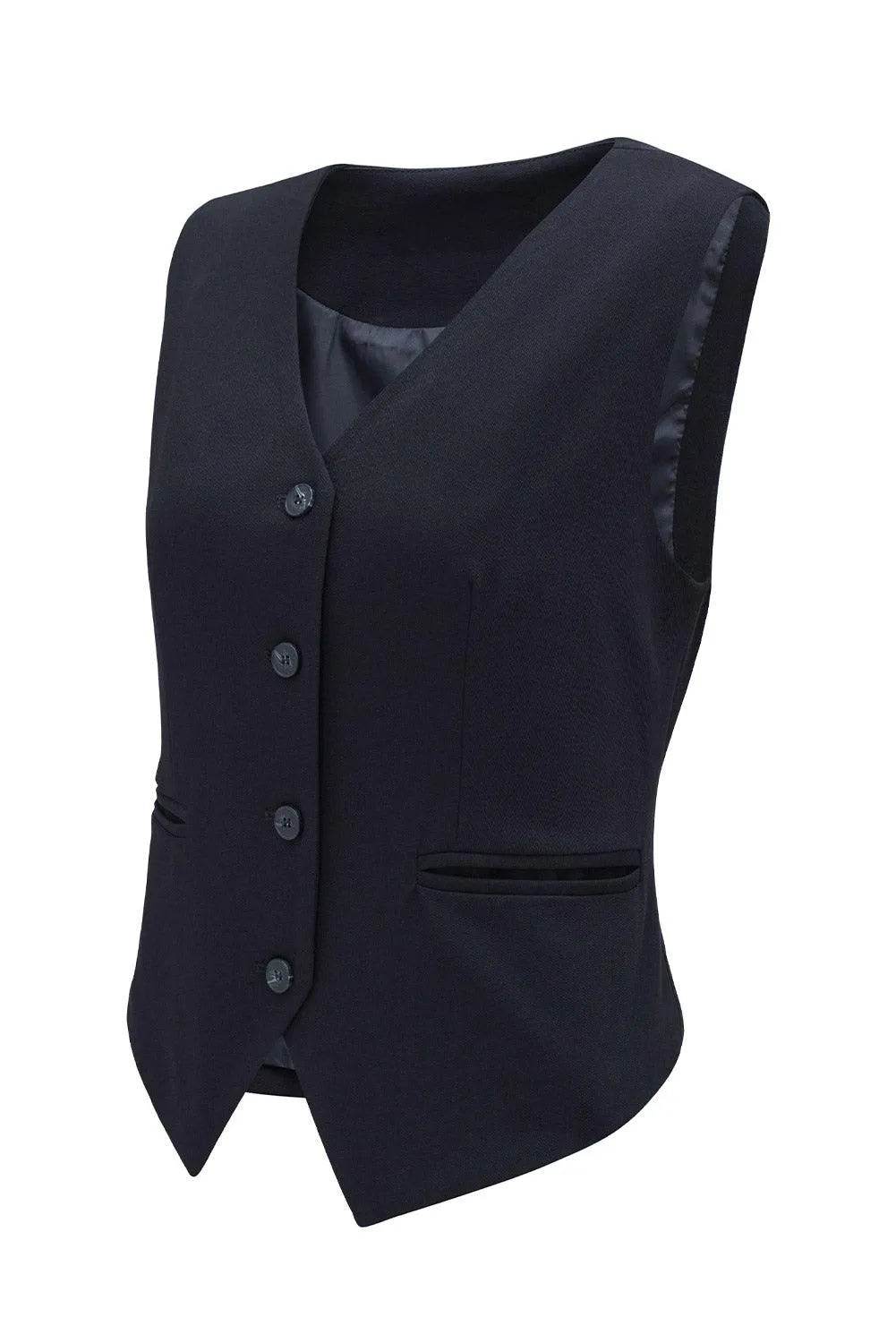 Pocketed Button Up Vest - Bona Fide Fashion