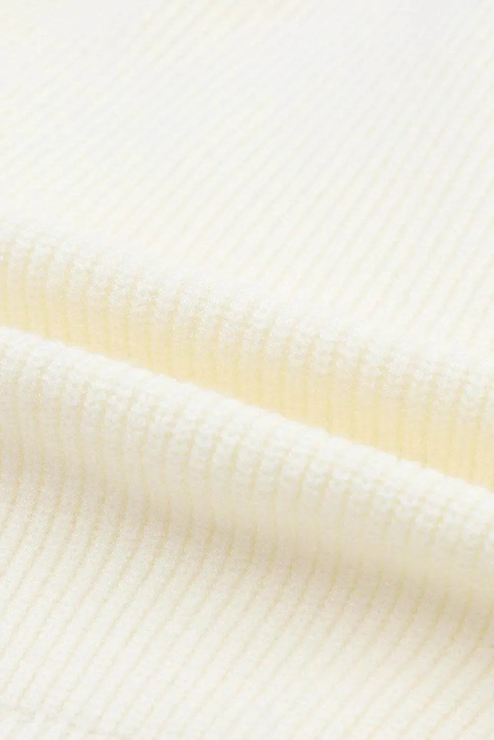 Ribbed Surplice Long Sleeve Sweater - Bona Fide Fashion