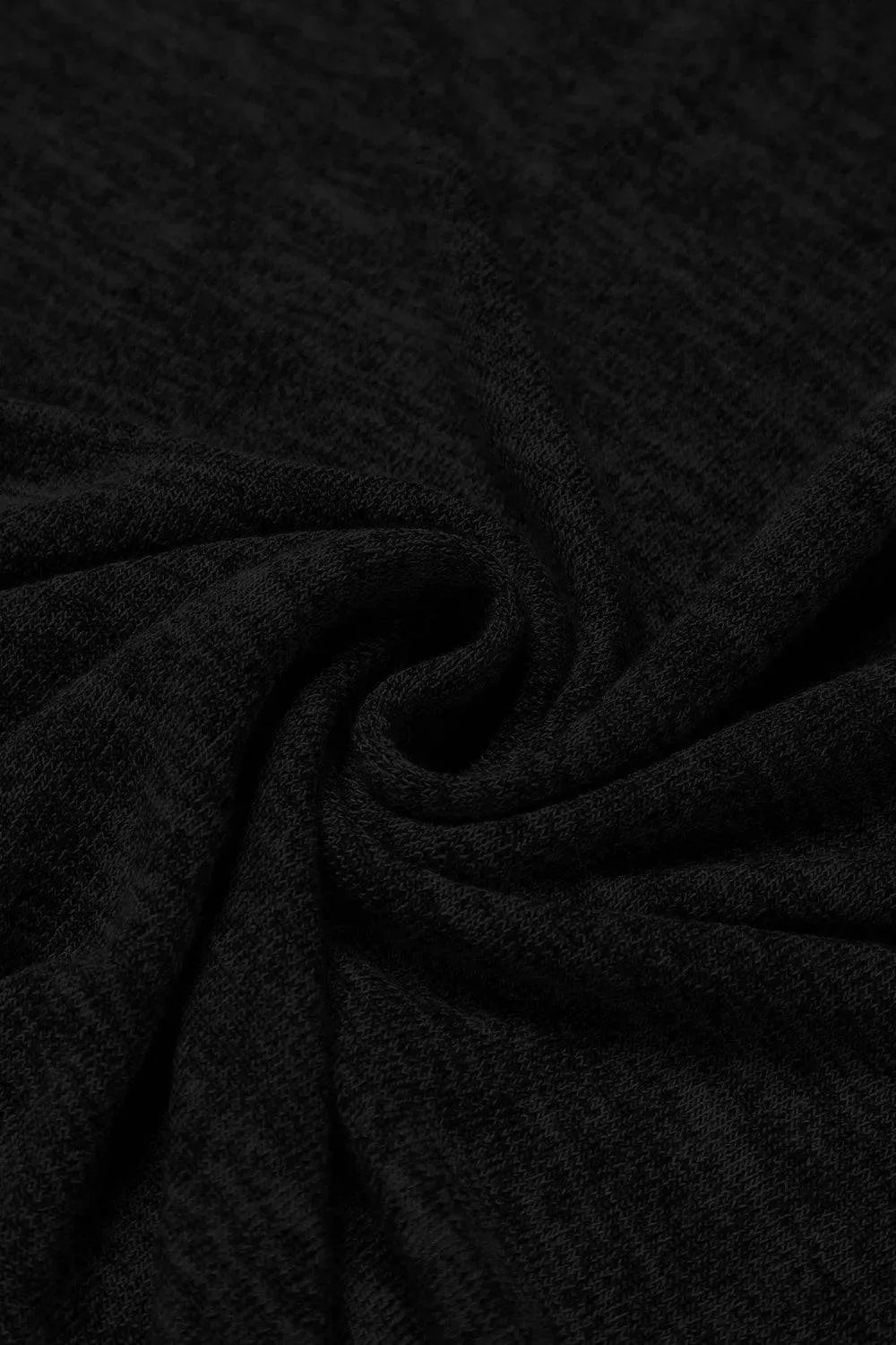 Round Neck Cold Shoulder Long Sleeve Top - Bona Fide Fashion