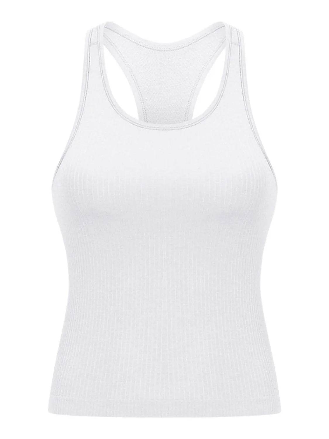 Round Neck Racerback Active Tank - Bona Fide Fashion