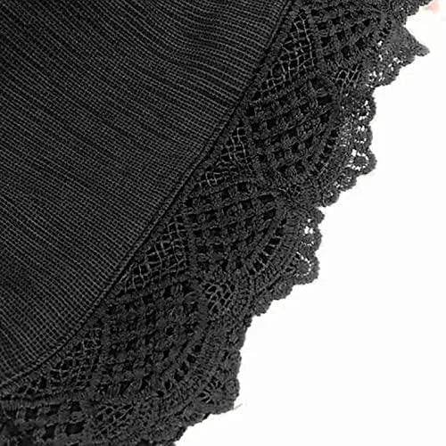 Senior Deals of The Day Shorts for Women Casual Elastic Waist Drawstring Yoga Lounge Shorts Comfy Stretch Lace Trim Summer Beach Linen Ruffle Shorts - Bona Fide Fashion