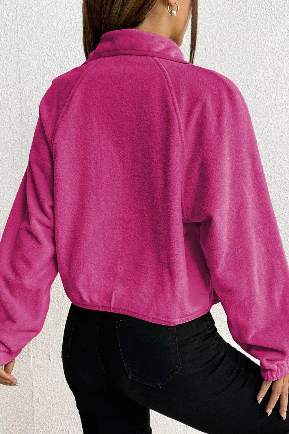 Snap Down Collared Jacket - Bona Fide Fashion