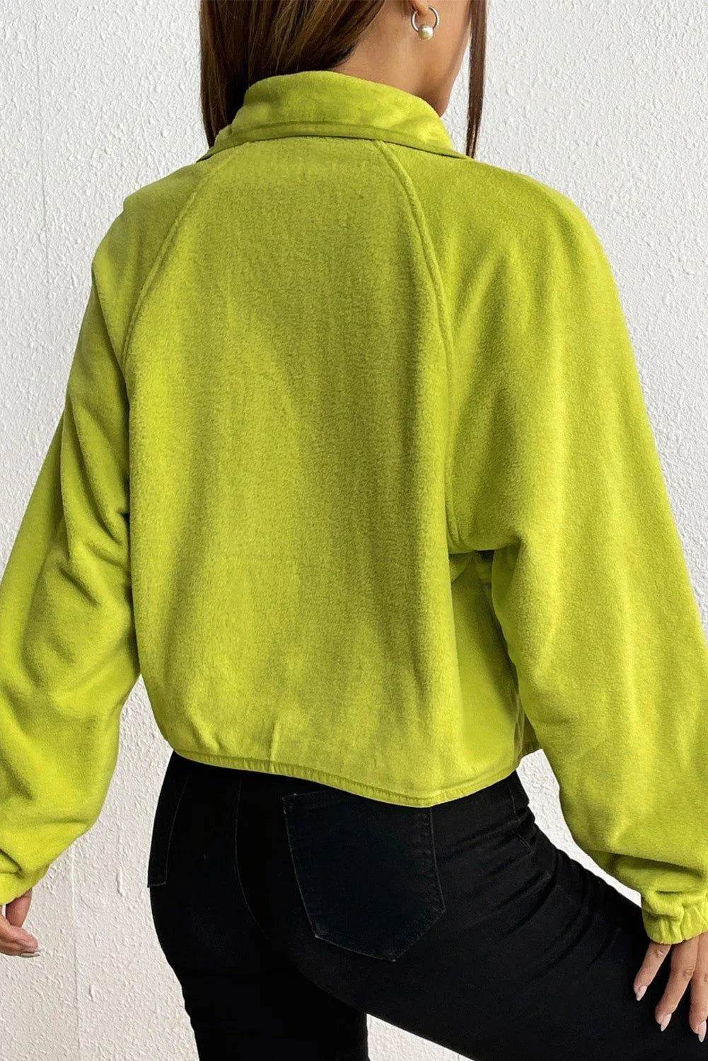 Snap Down Collared Jacket - Bona Fide Fashion