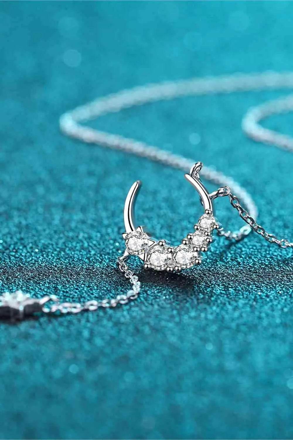 Star & Moon Moissanite Necklace - Bona Fide Fashion