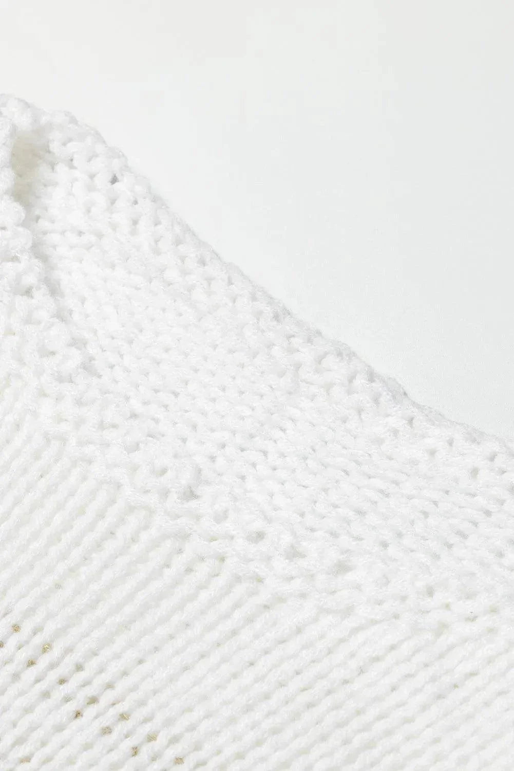 Striped Round Neck Dropped Shoulder Sweater - Bona Fide Fashion