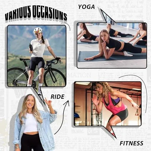 Sundwudu 4 Pack Biker Shorts for Women - 8"/5" High Waist Tummy Control Summer Workout Shorts for Running Yoga Athletic - Bona Fide Fashion