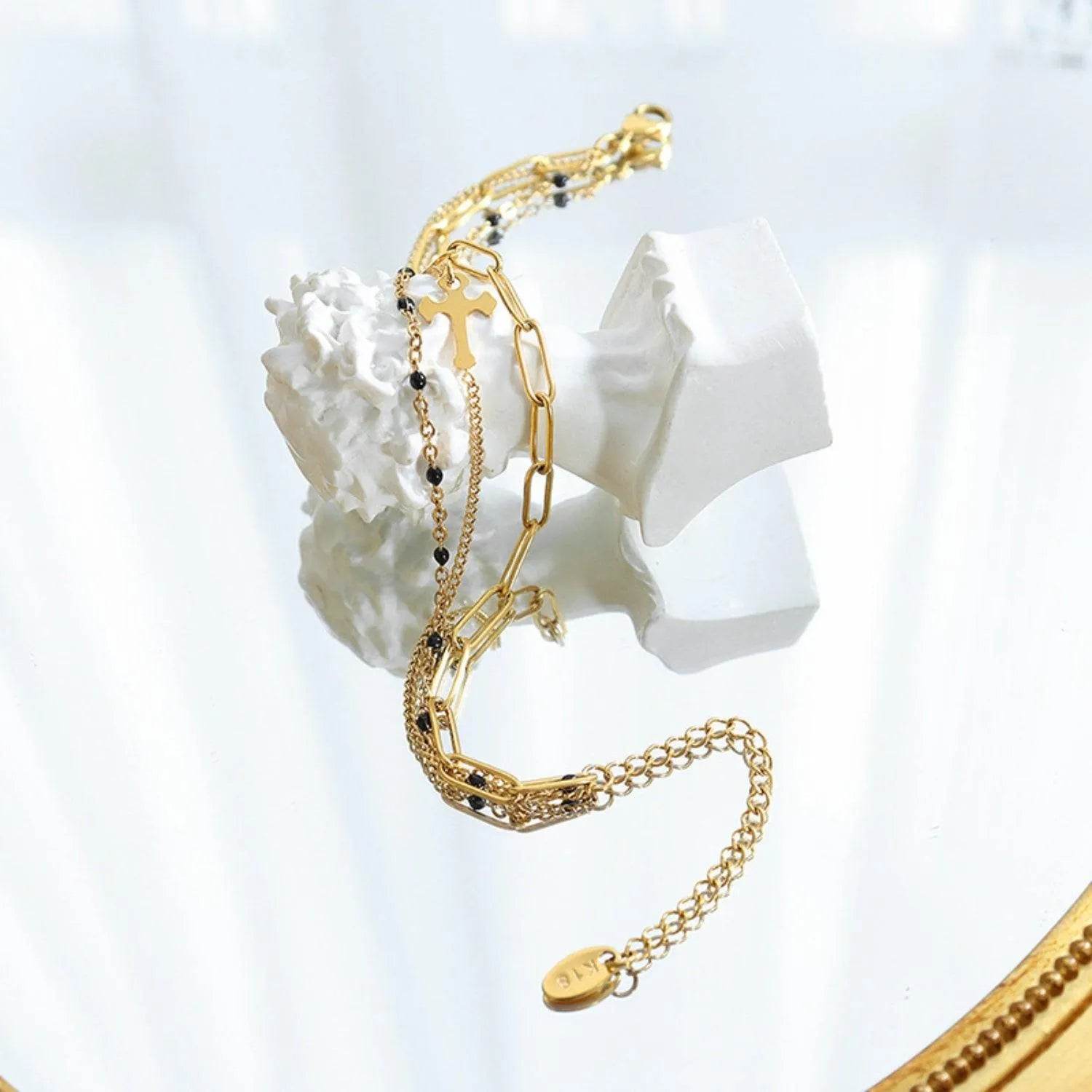 Titanium Steel Three-Layered Bracelet - Bona Fide Fashion