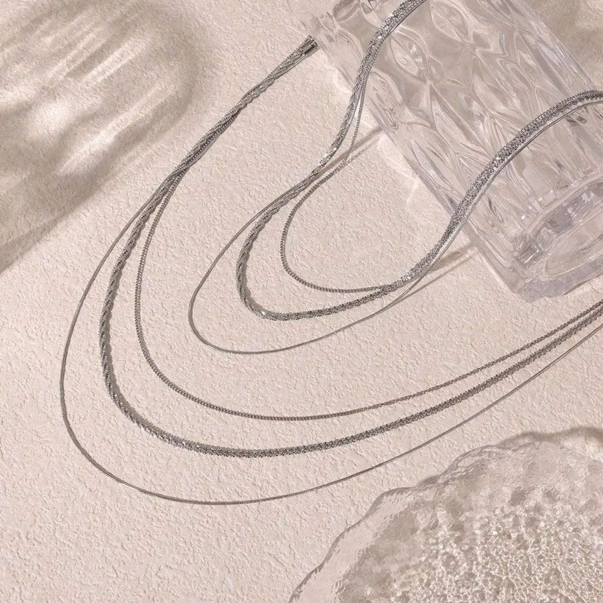 Titanium Steel Three-Layered Necklace - Bona Fide Fashion