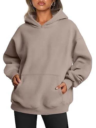 Trendy Queen Womens Fall Clothes 2023 Oversized Hoodies Cute Sweatshirts Fleece Jackets Long Sleeve Sweaters Loose Casual Pullover Winter Y2k Clothes Teen Girls - Bona Fide Fashion