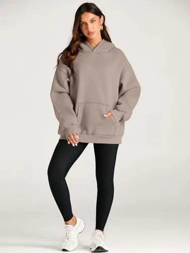 Trendy Queen Womens Fall Clothes 2023 Oversized Hoodies Cute Sweatshirts Fleece Jackets Long Sleeve Sweaters Loose Casual Pullover Winter Y2k Clothes Teen Girls - Bona Fide Fashion