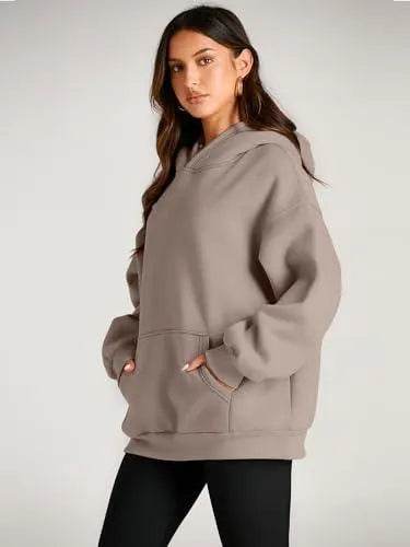 Trendy Queen Womens Fall Clothes 2023 Oversized Hoodies Cute Sweatshirts Fleece Jackets Long Sleeve Sweaters Loose Casual Pullover Winter Y2k Clothes Teen Girls - Bona Fide Fashion