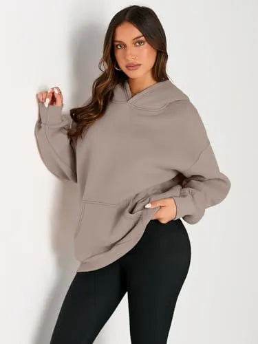 Trendy Queen Womens Fall Clothes 2023 Oversized Hoodies Cute Sweatshirts Fleece Jackets Long Sleeve Sweaters Loose Casual Pullover Winter Y2k Clothes Teen Girls - Bona Fide Fashion
