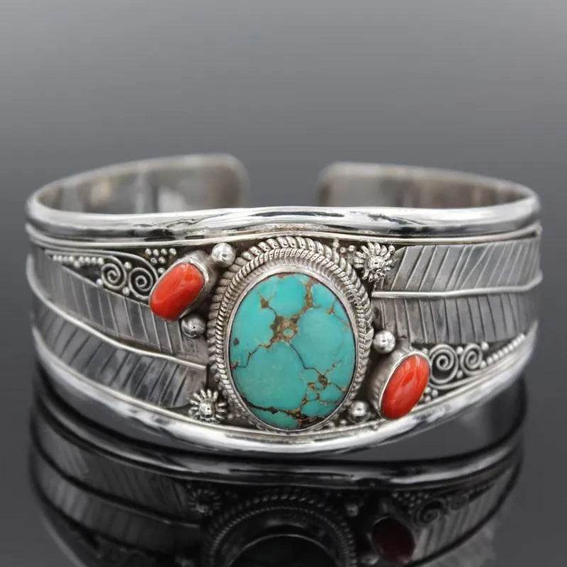 Turquoise Open Bracelet - Bona Fide Fashion