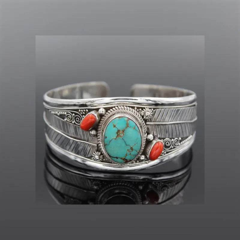 Turquoise Open Bracelet - Bona Fide Fashion
