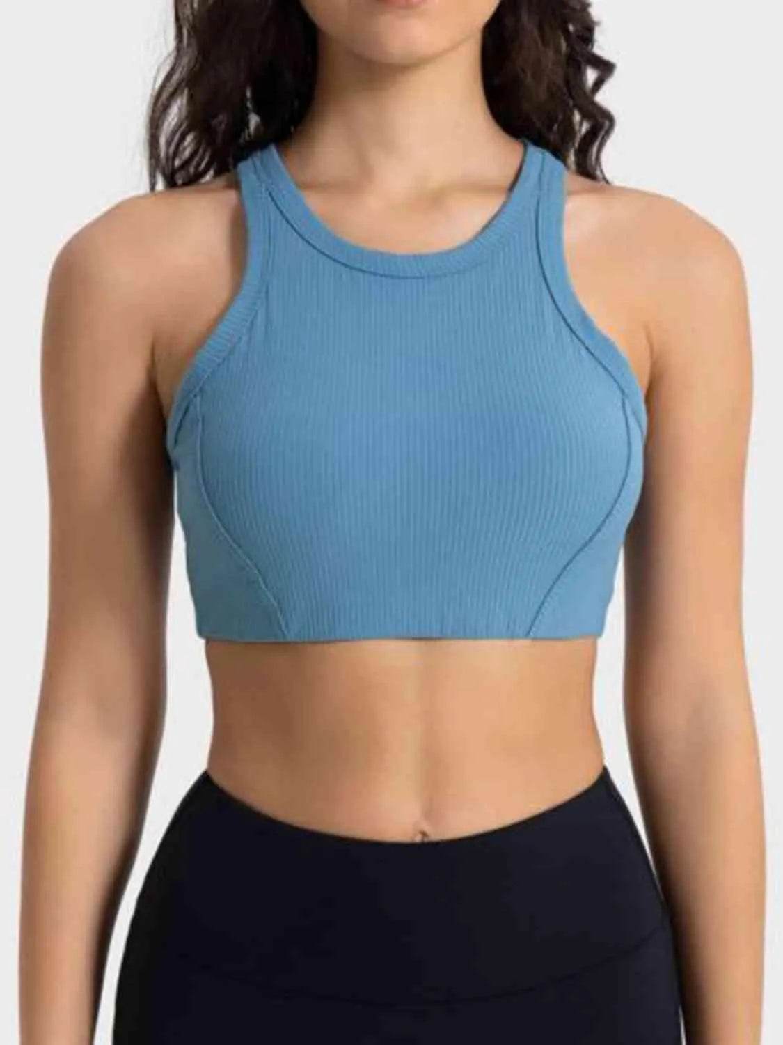 Wide Strap Cropped Active Tank - Bona Fide Fashion
