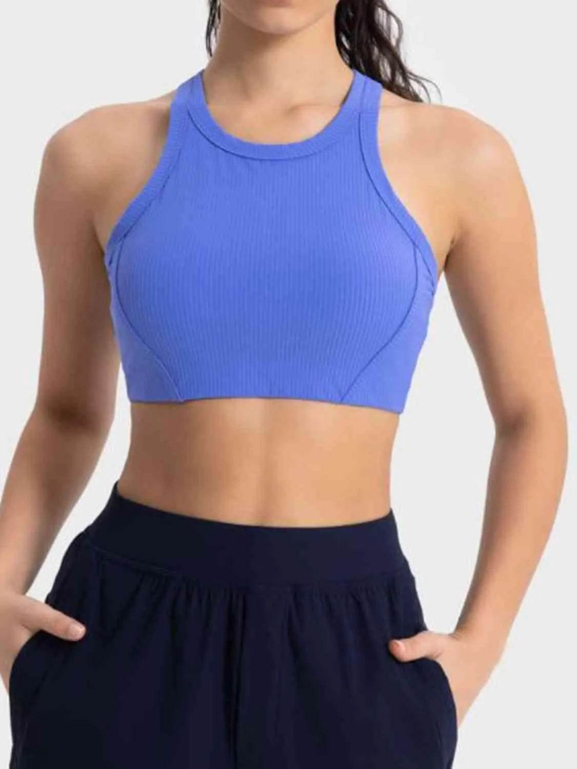 Wide Strap Cropped Active Tank - Bona Fide Fashion