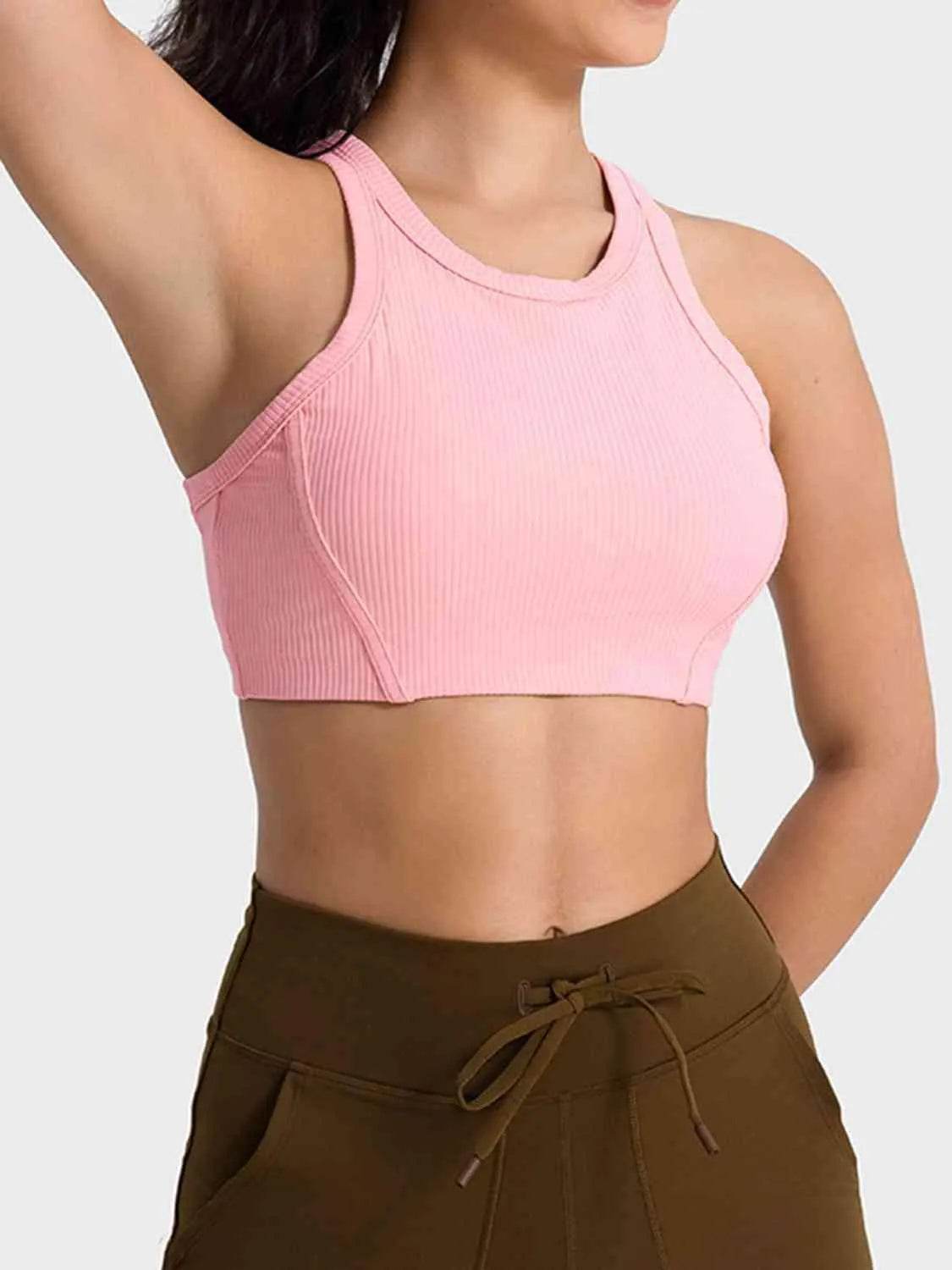 Wide Strap Cropped Active Tank - Bona Fide Fashion