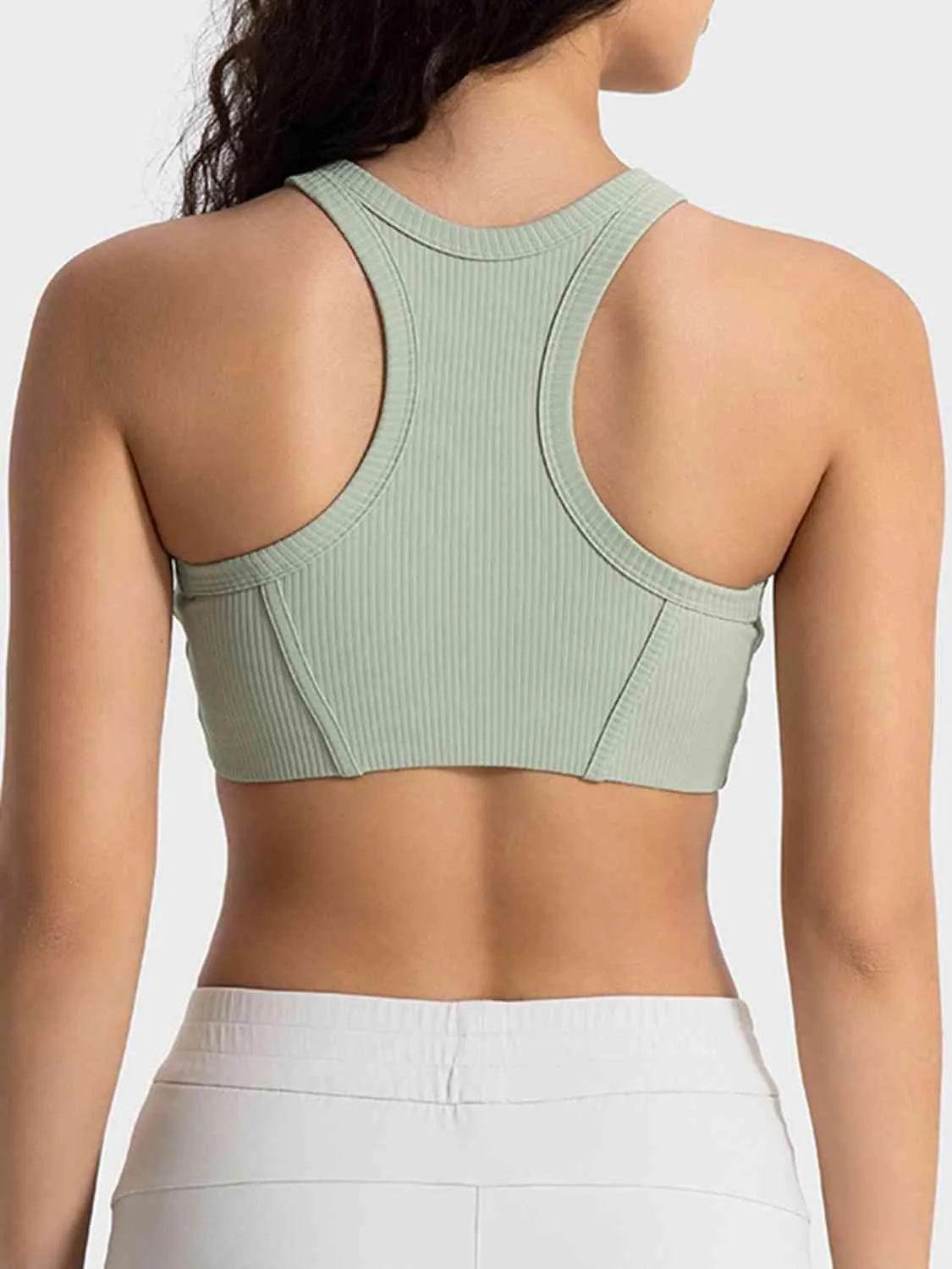 Wide Strap Cropped Active Tank - Bona Fide Fashion