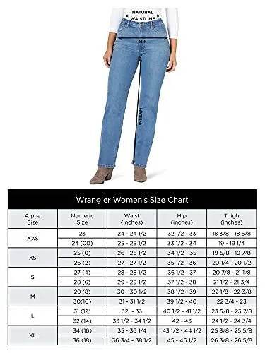 Wrangler womens High Rise True Straight Fit Jeans, Stockton, 12 1 US - Bona Fide Fashion