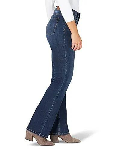 Wrangler womens High Rise True Straight Fit Jeans, Stockton, 12 1 US - Bona Fide Fashion