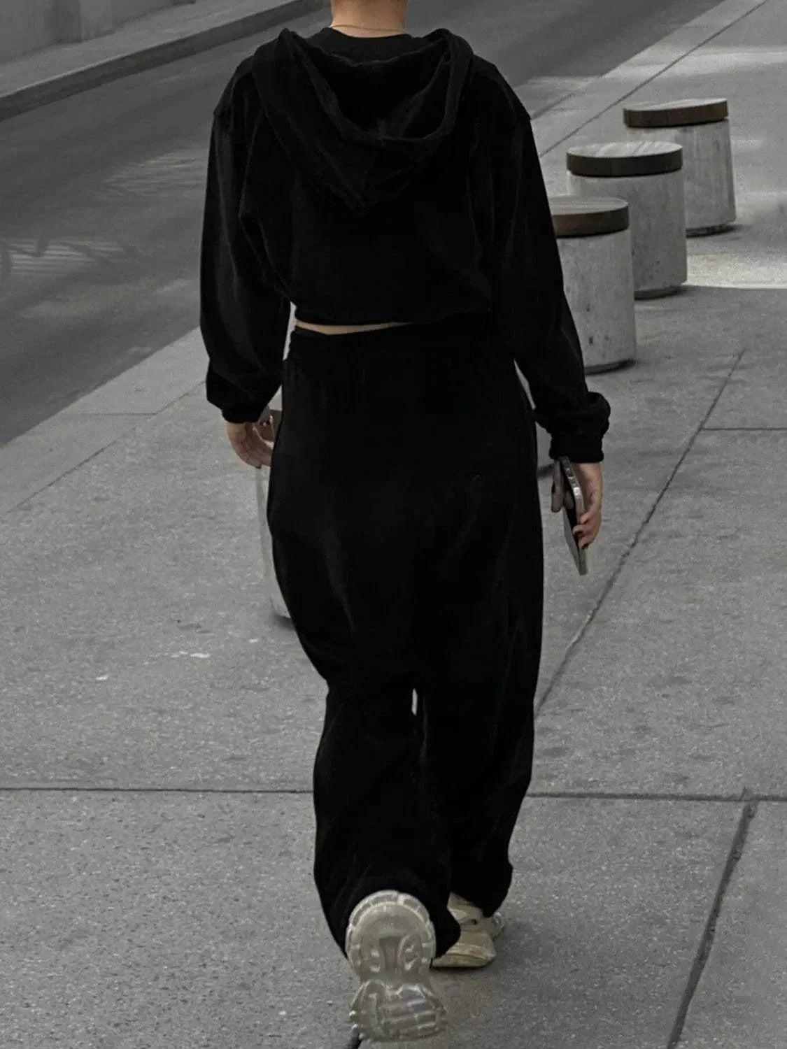 Zip Up Hoodie and Pocketed Pants Set - Bona Fide Fashion