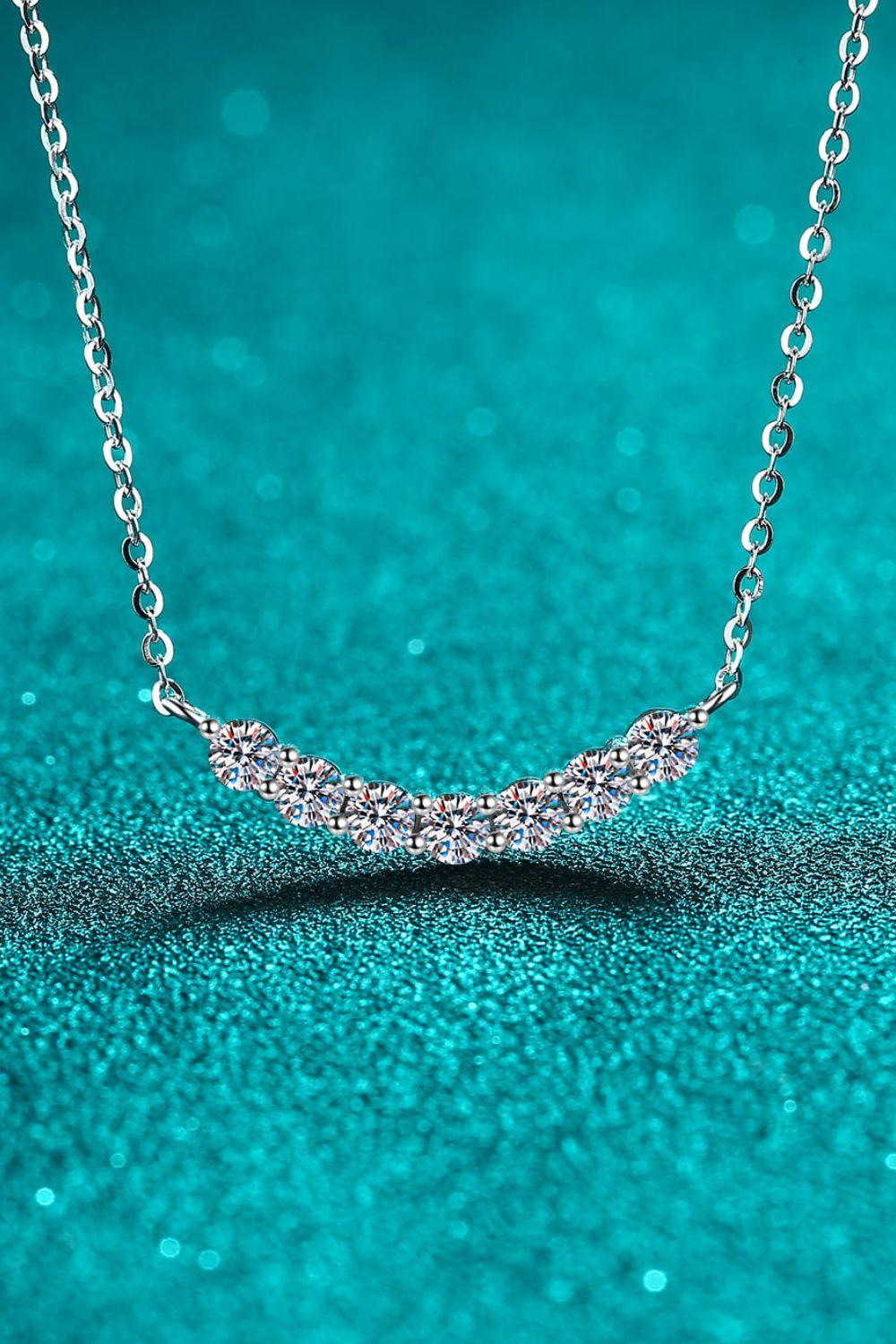 1.4 Carat Moissanite 925 Sterling Silver Necklace - Bona Fide Fashion