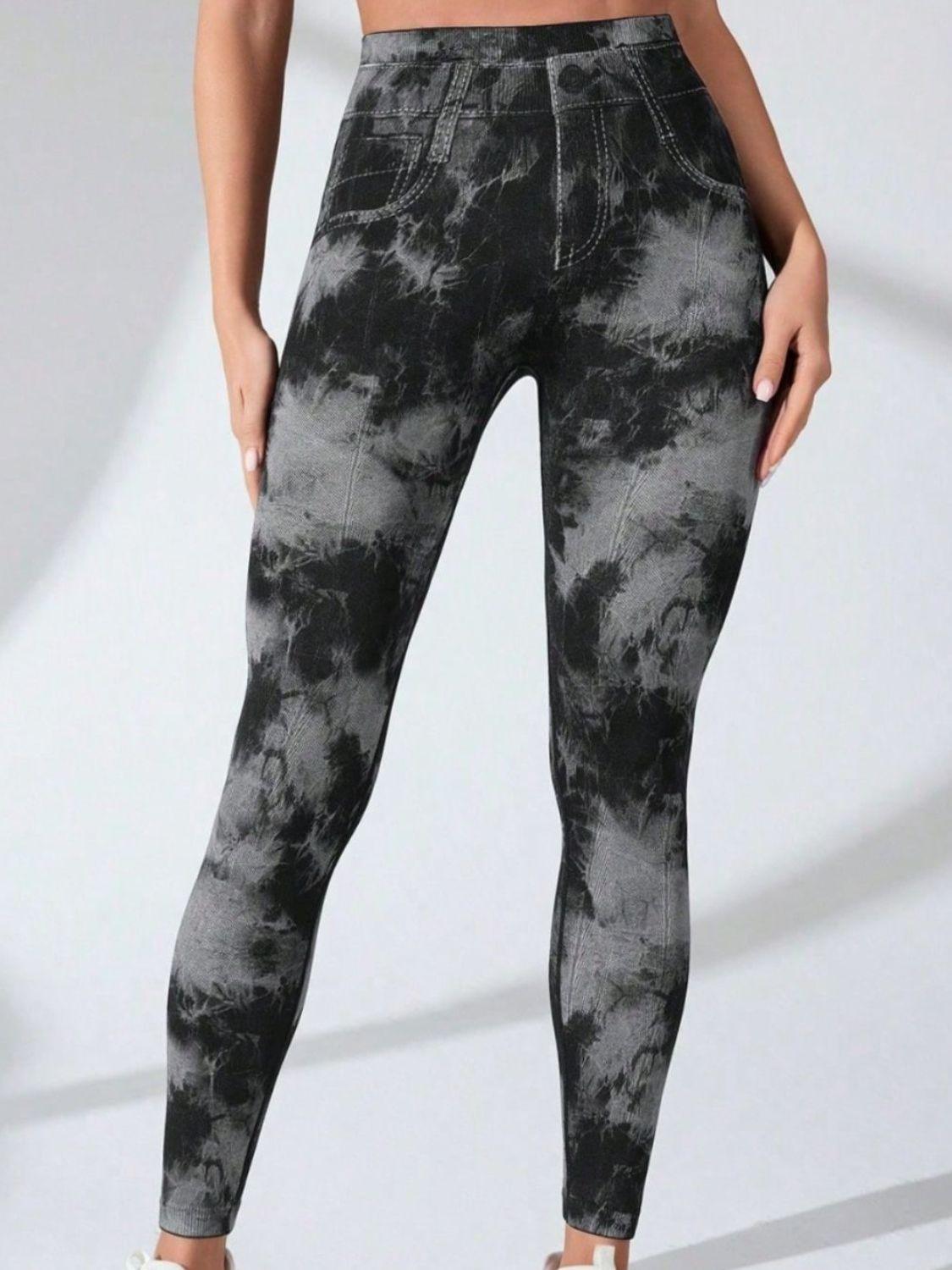 Tie-Dye High Waist Active Leggings - Bona Fide Fashion