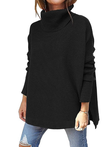 Side Split Turtleneck Sweater HEH7TVWVM8