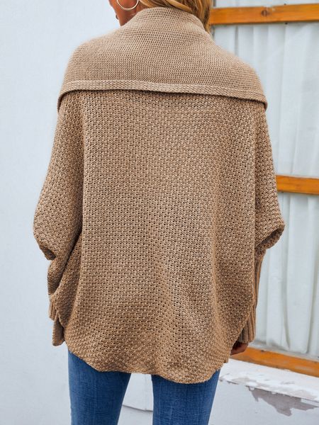 Solid Color Sweater Cardigan Jacket HW53K7Y5K3