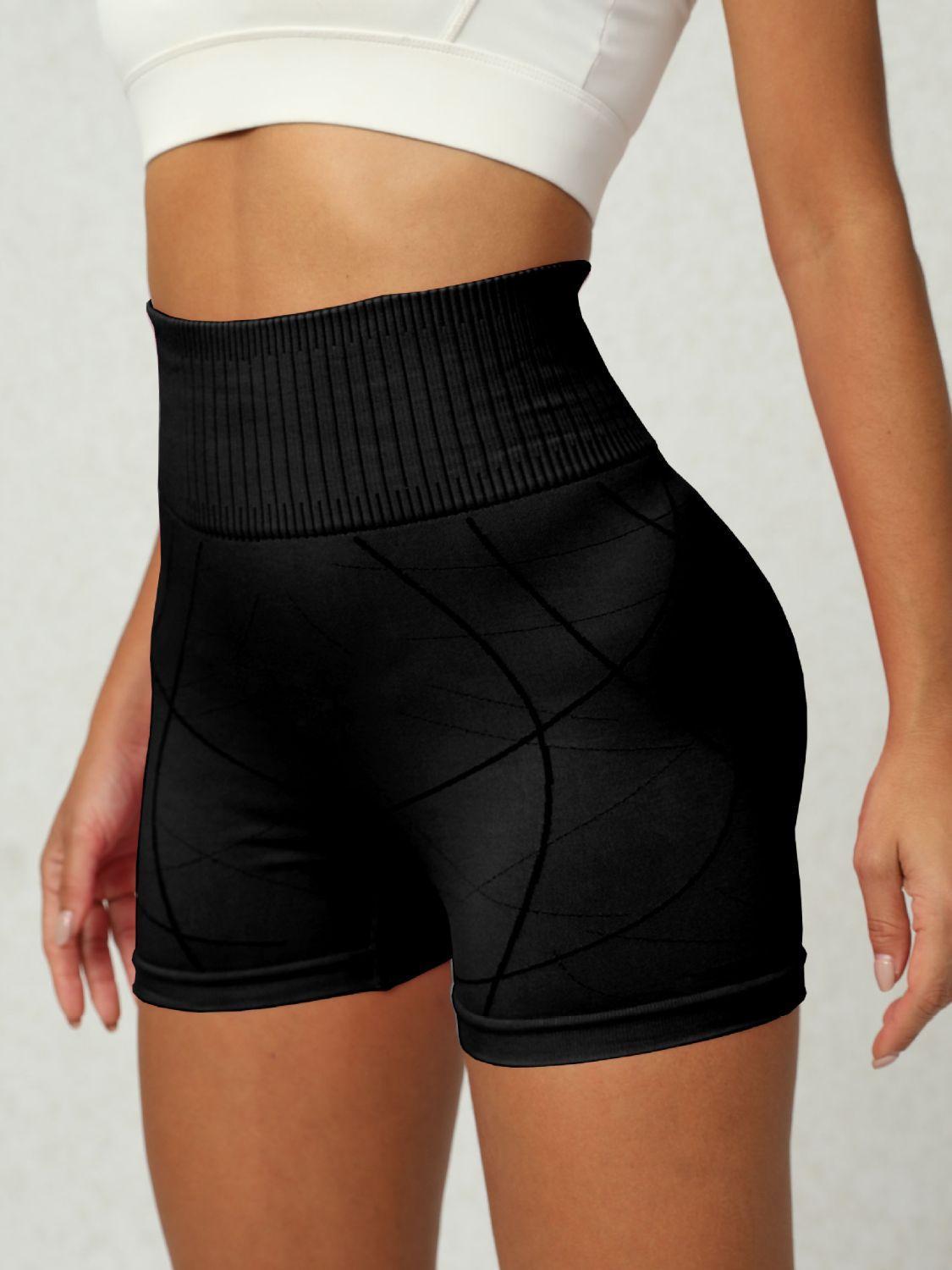 High Waist Active Shorts - Bona Fide Fashion