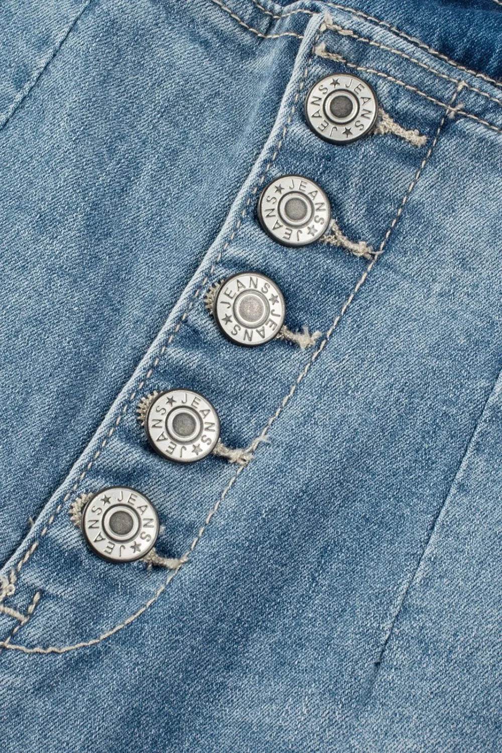 Button Fly High Waist Jeans - Bona Fide Fashion