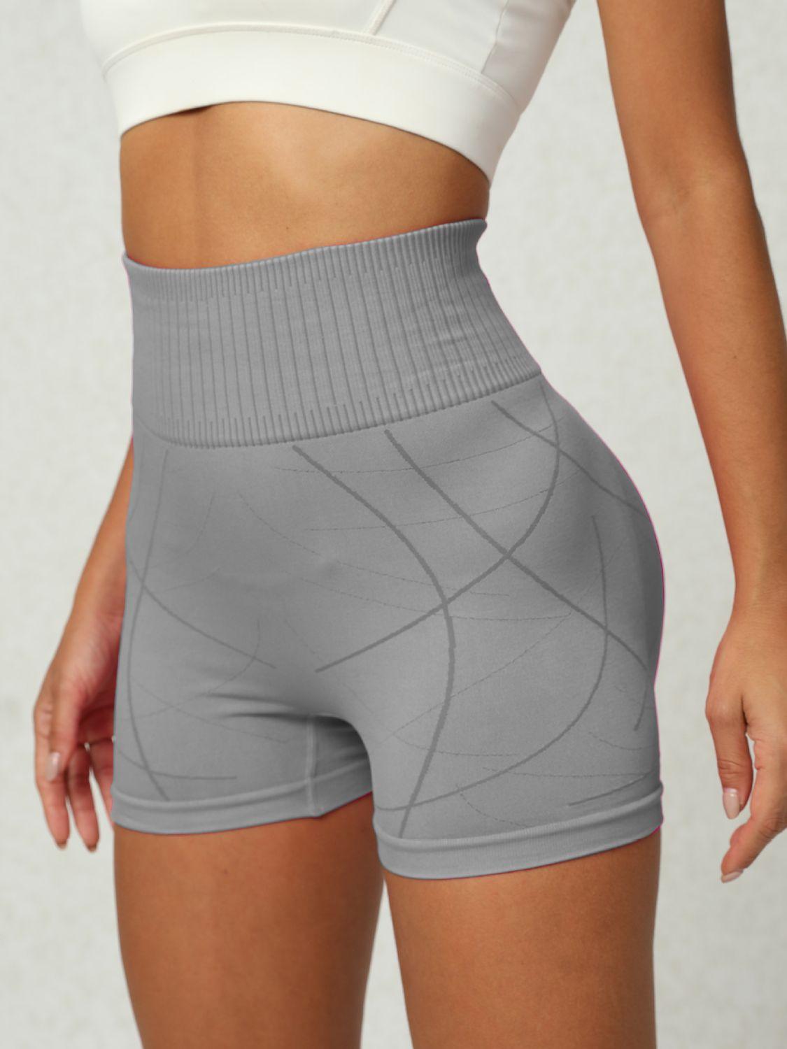 High Waist Active Shorts - Bona Fide Fashion