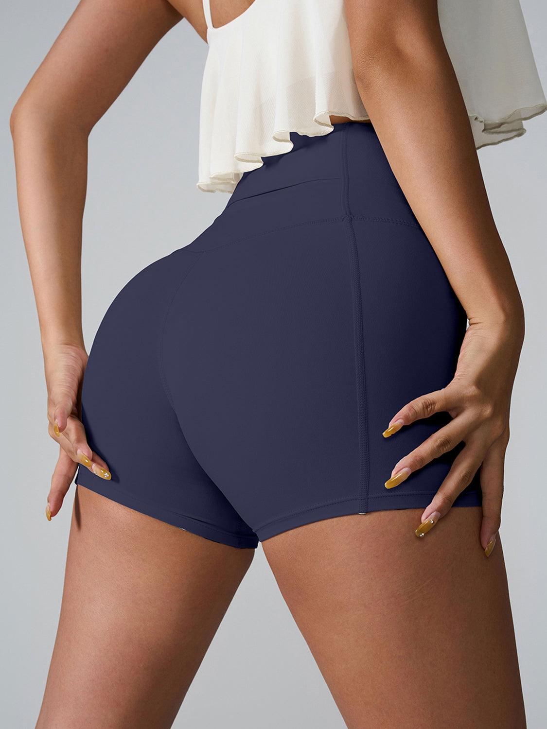 Bona Fide Fashion - High Waist Active Shorts - Women Fashion - Bona Fide Fashion