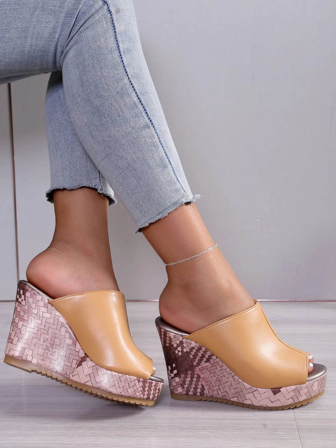 PU Leather High Heel Sandals - Bona Fide Fashion