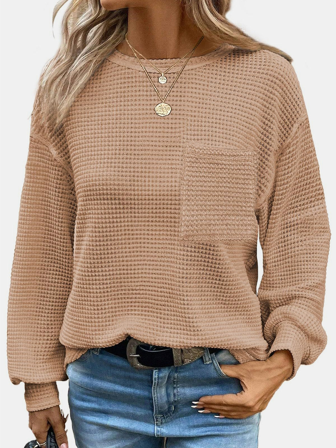 Mandy Round Neck Long Sleeve T-Shirt